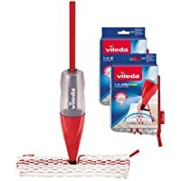 Vileda 1-2 Spray Max - Sistema de fregado con almohadilla de microfibra y pulverizador integrado- capacidad XL…